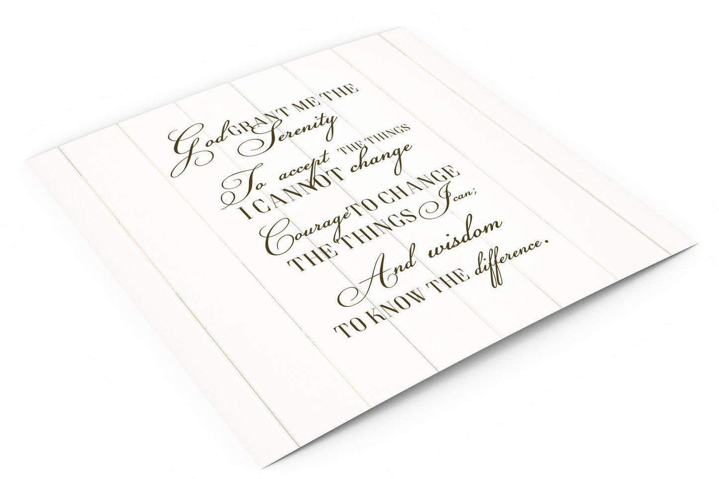 Serenity Prayer Customized Wall Art on Canvas or Framed - HoneycombProverbs - Giclée - Christian Wall Art