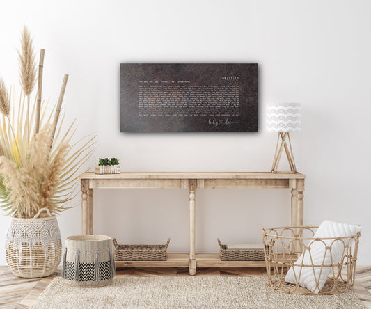 Our Song, Iron Anniversary Sign - HoneycombProverbs - Signs - Iron Anniversary Gifts