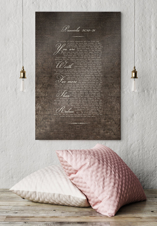 Proverbs 31 Woman, Wall Art - HoneycombProverbs - Signs - Christian Wall Art