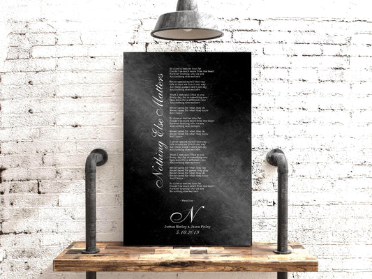 Monogrammed Iron First Dance Song Sign - HoneycombProverbs - Signs - Iron Anniversary Gifts