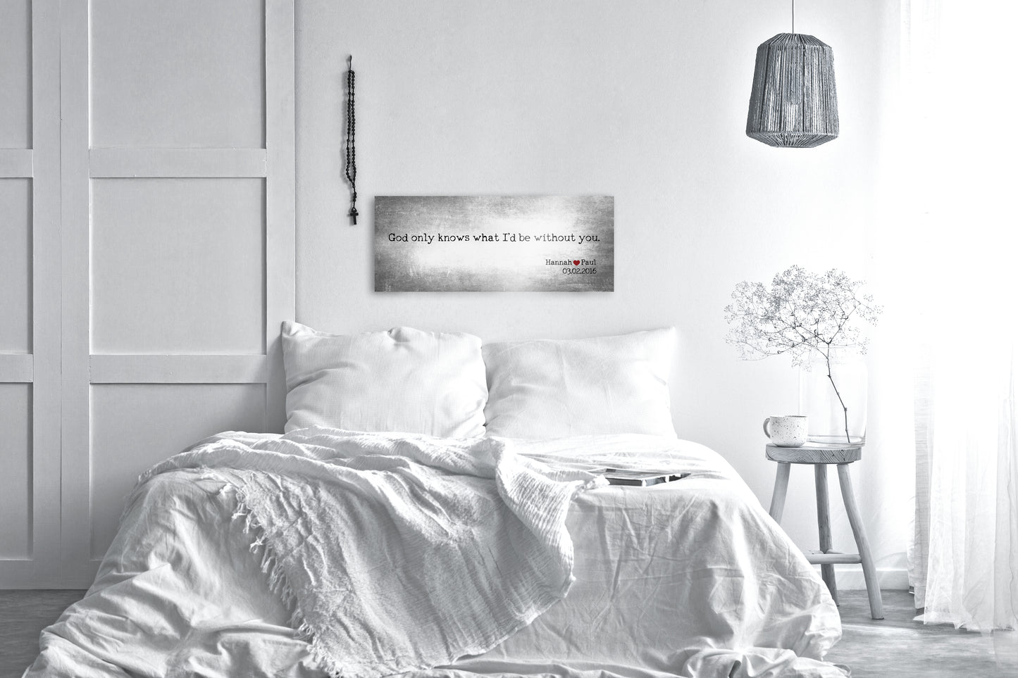 Romantic Tin Gift, Song quote sign