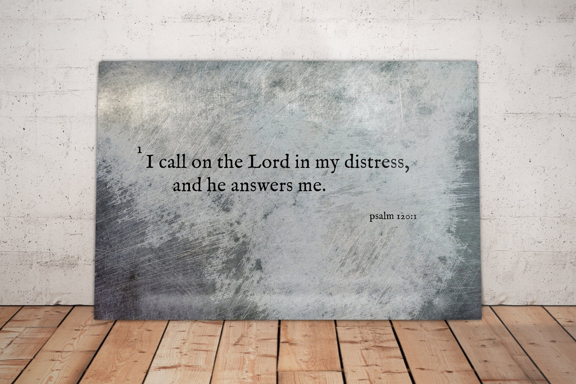 Psalm 120:1, Inspirational Scripture Art - HoneycombProverbs - Wall Decor - Christian Wall Art