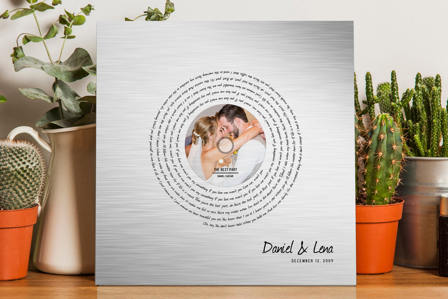 Song Lyric Record on Tin - HoneycombProverbs - Signs - Record Album Lyrics Art