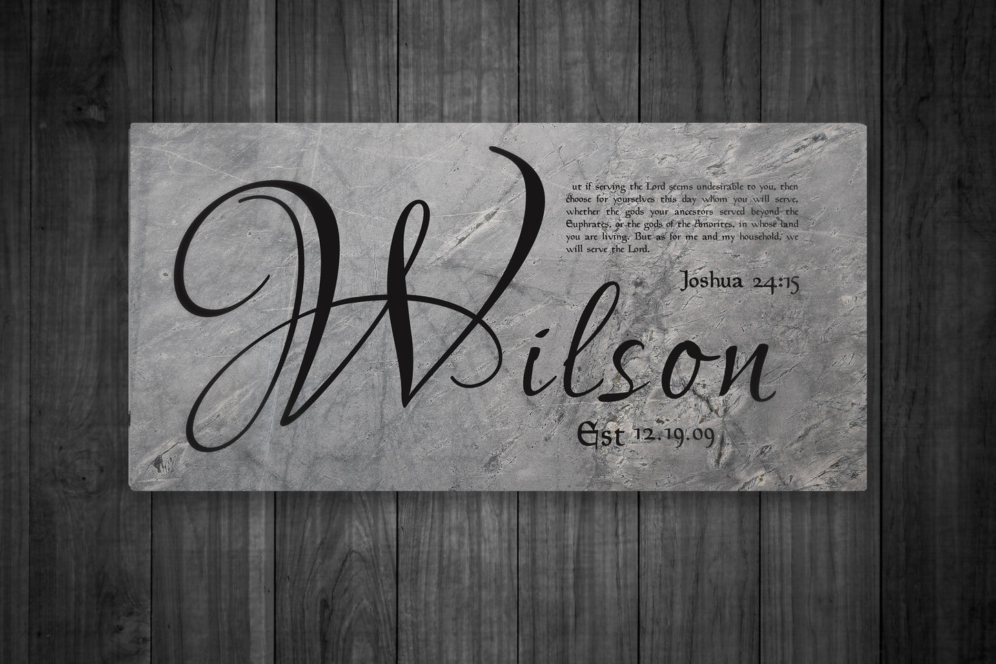 Personalized Family Name Sign on Tin - HoneycombProverbs - Signs - Name Signs Wall Art