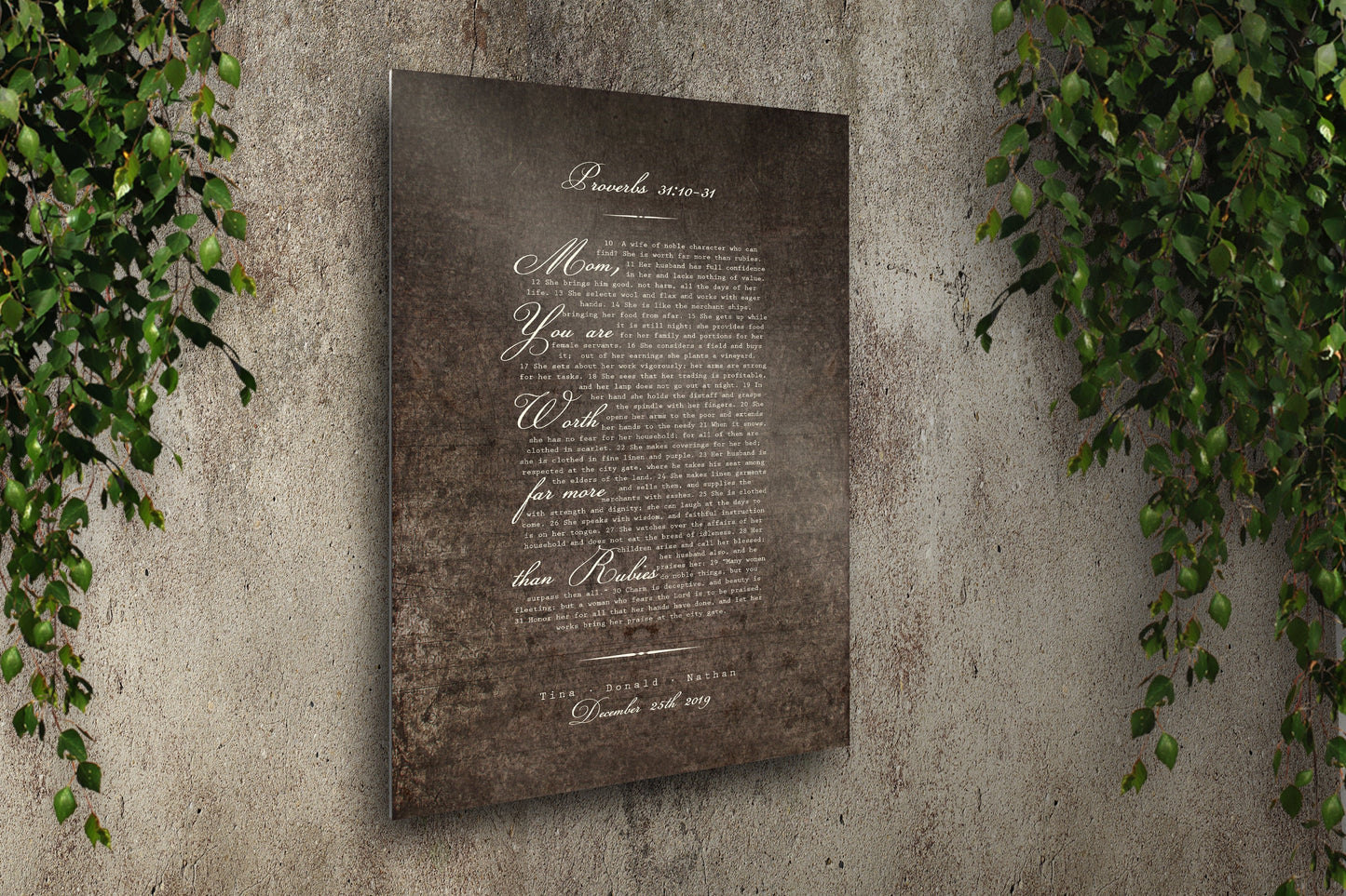 Proverbs 31 Metal Sign for Her - HoneycombProverbs - Signs - Christian Wall Art