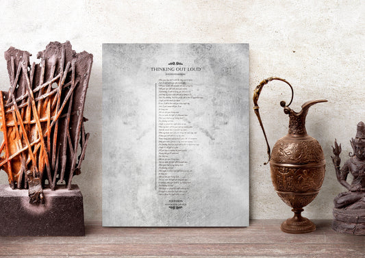 Our Wedding Song, First Dance on Tin - HoneycombProverbs - Gifts For The Couple - Vintage Lyrics Wall Art