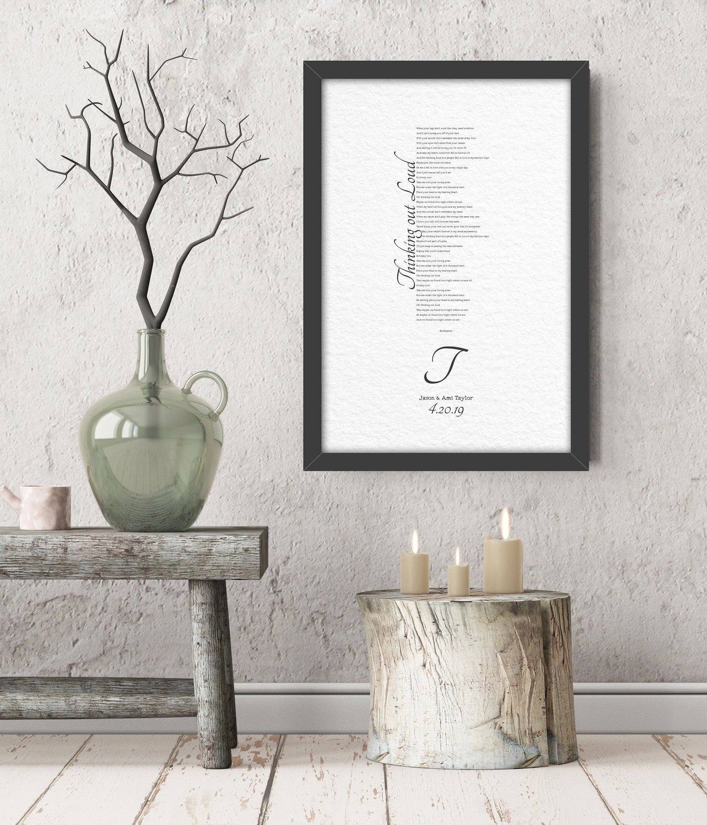 1 Year Anniversary Gift for Wife, 1st Anniversary Gift for Husband, Anniversary Paper Gift, Personalized Anniversary Gift, Wedding Song Gift - HoneycombProverbs - Gifts For The Couple - 1st Year Paper Gifts