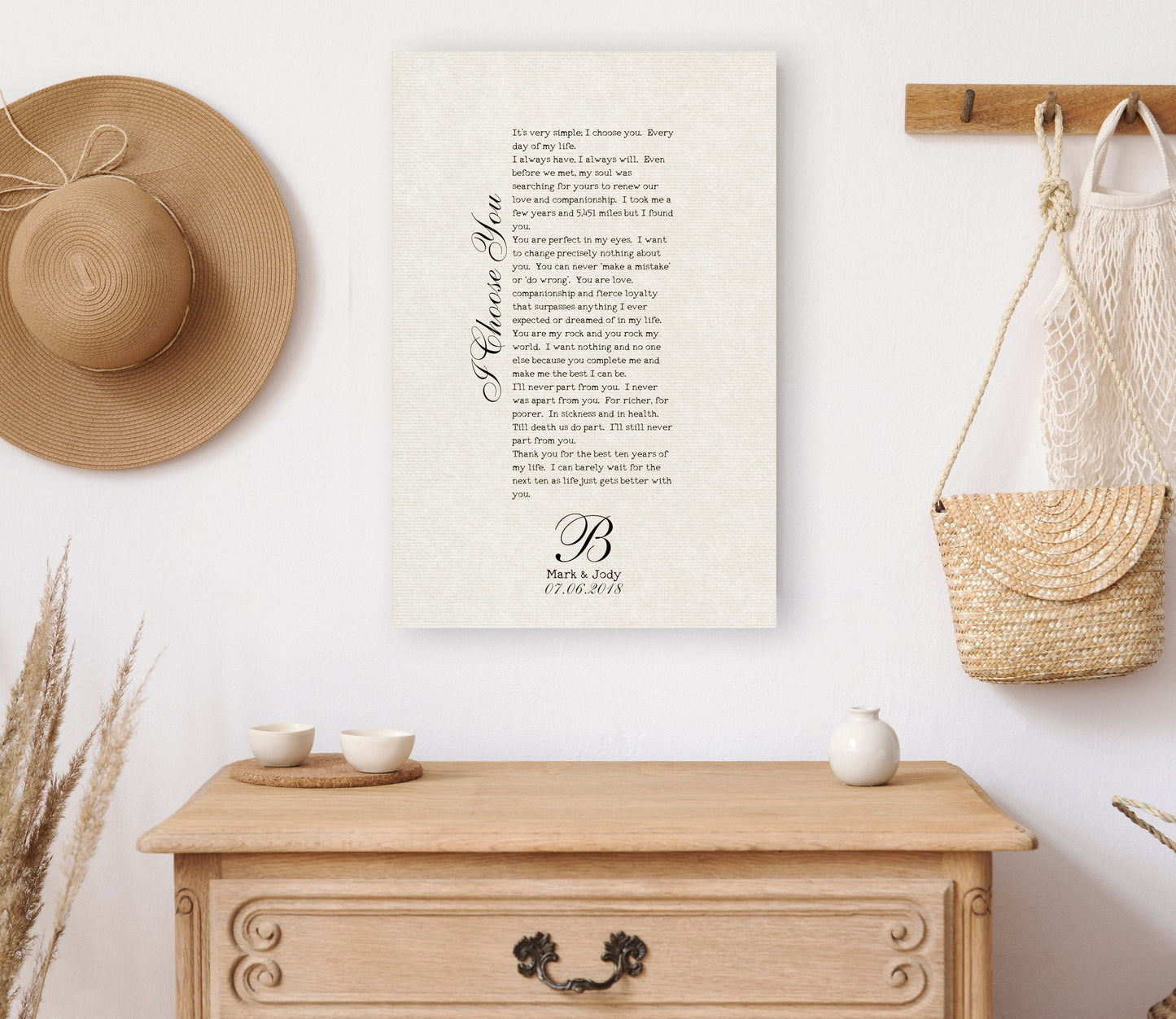 First Dance Song on Cotton - HoneycombProverbs - Gifts For The Couple - 2nd Year Cotton Art