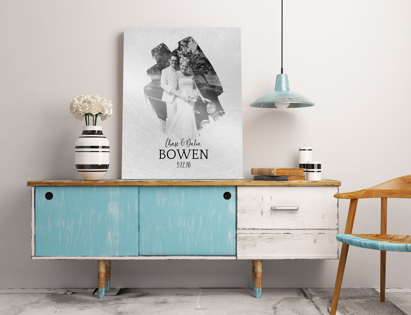 Tin Photo Gift, Tin Anniversary Gift - HoneycombProverbs - Gifts For The Couple - Photo Plaques