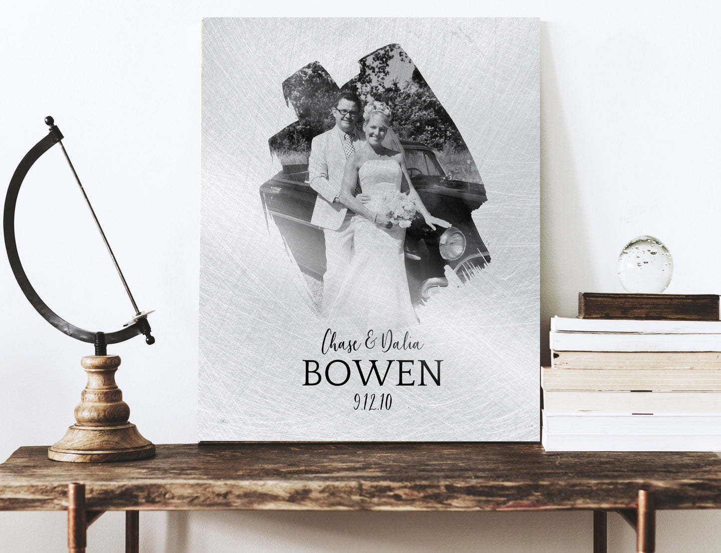 Tin Photo Gift, Tin Anniversary Gift - HoneycombProverbs - Gifts For The Couple - Photo Plaques