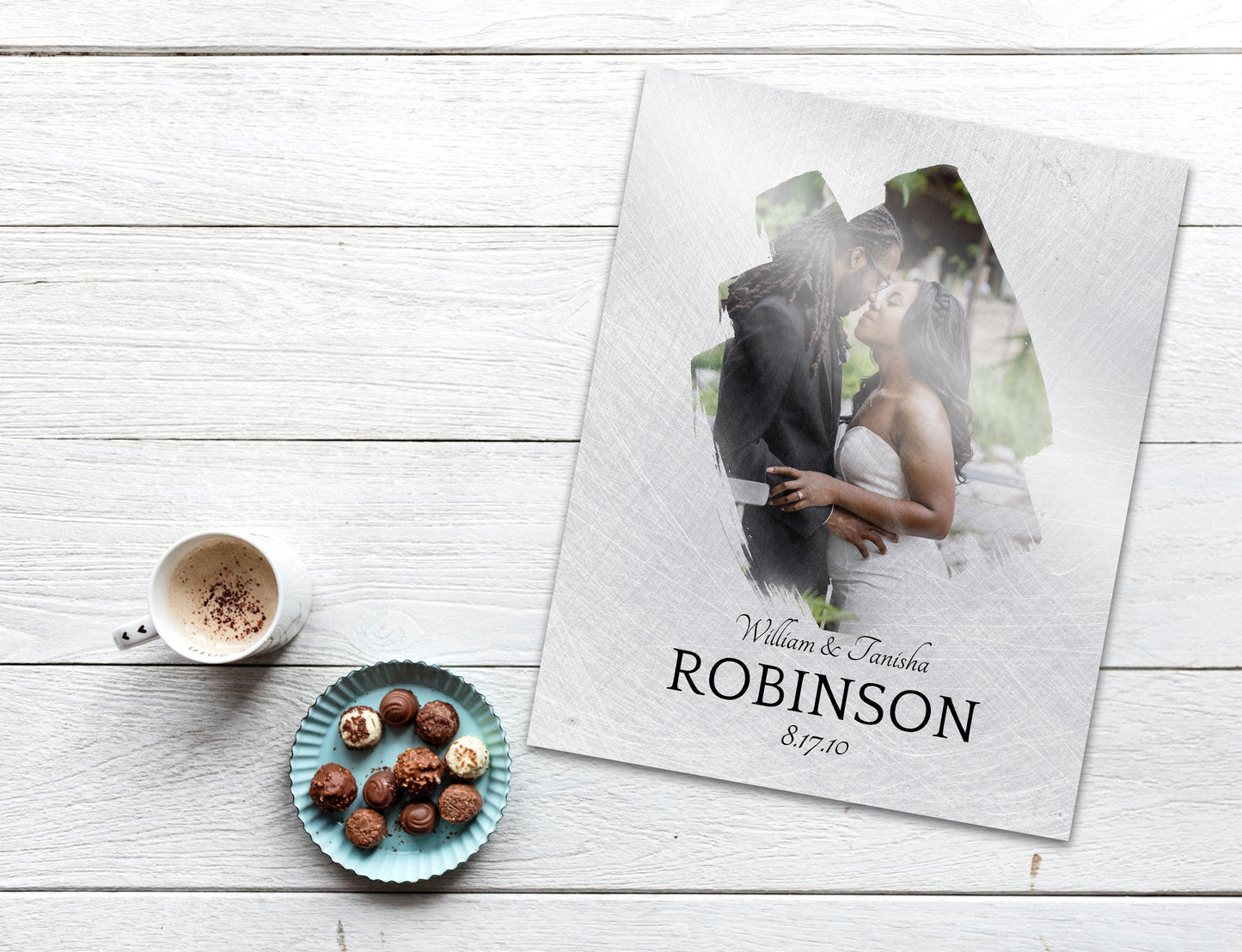 Tin Photo Gift, Tin Anniversary Gift - HoneycombProverbs - Gifts For The Couple - Photo Plaques