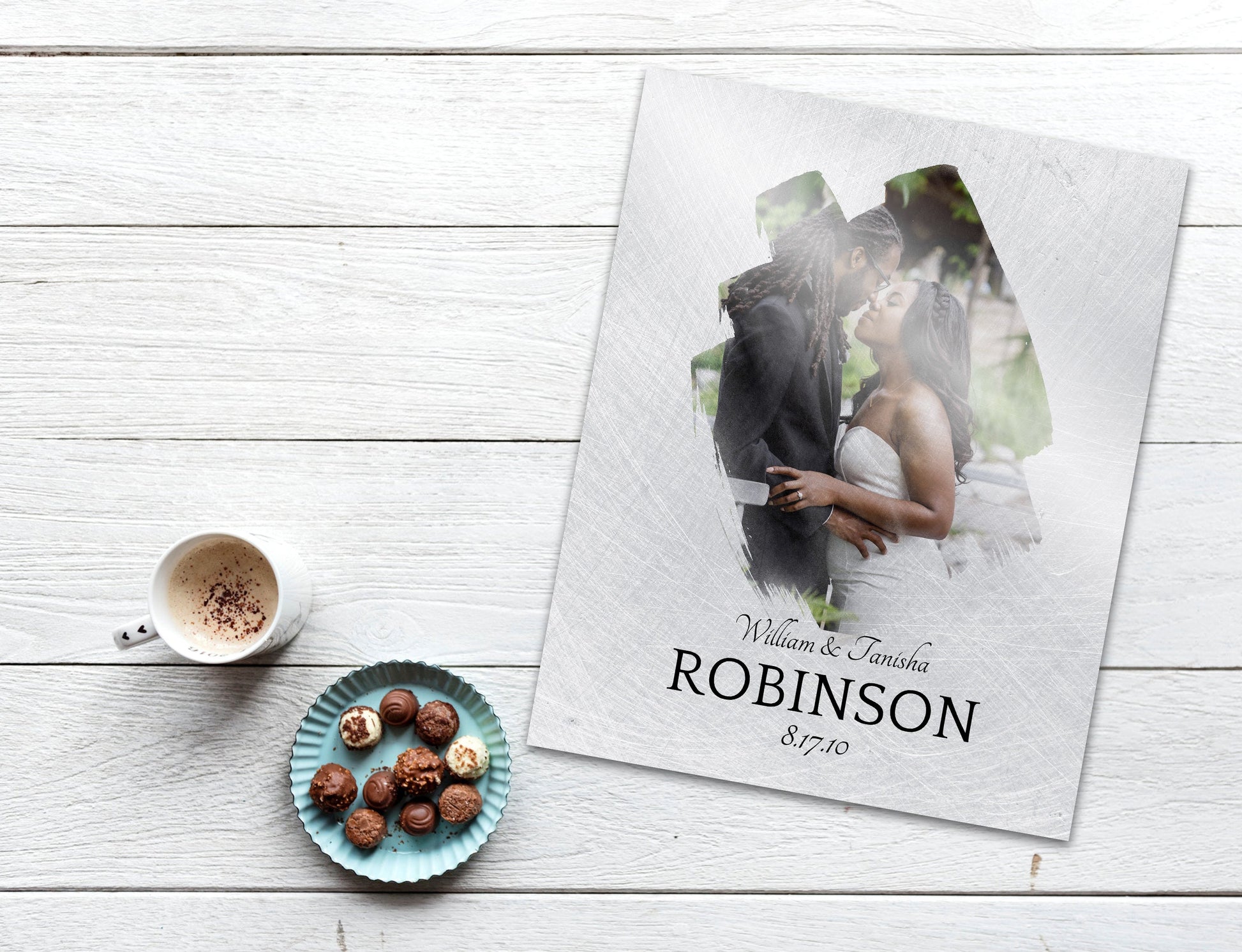 Tin Photo Gift, Tin Anniversary Gift - HoneycombProverbs - Gifts For The Couple - Photo Plaques