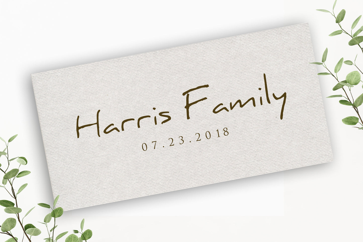 Cotton Name Sign for Family - HoneycombProverbs - Giclée - Name Signs Wall Art