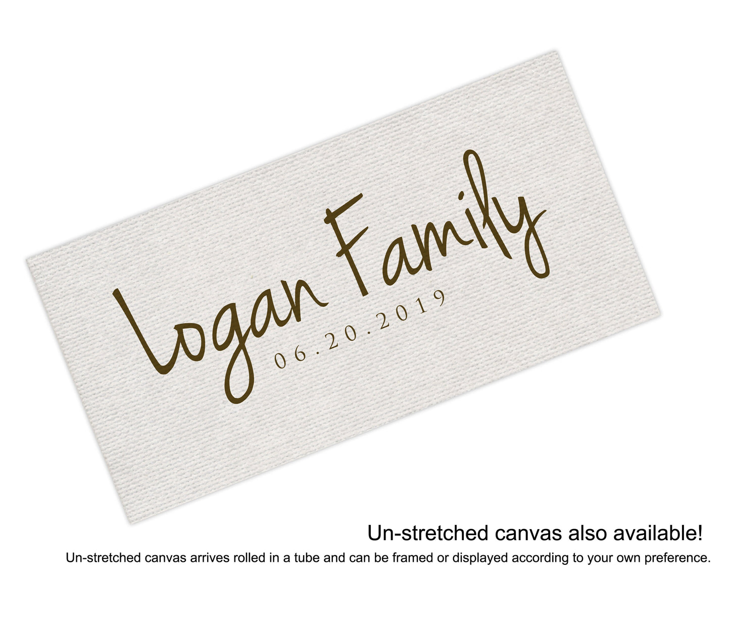 Cotton Name Sign for Family - HoneycombProverbs - Giclée - Name Signs Wall Art