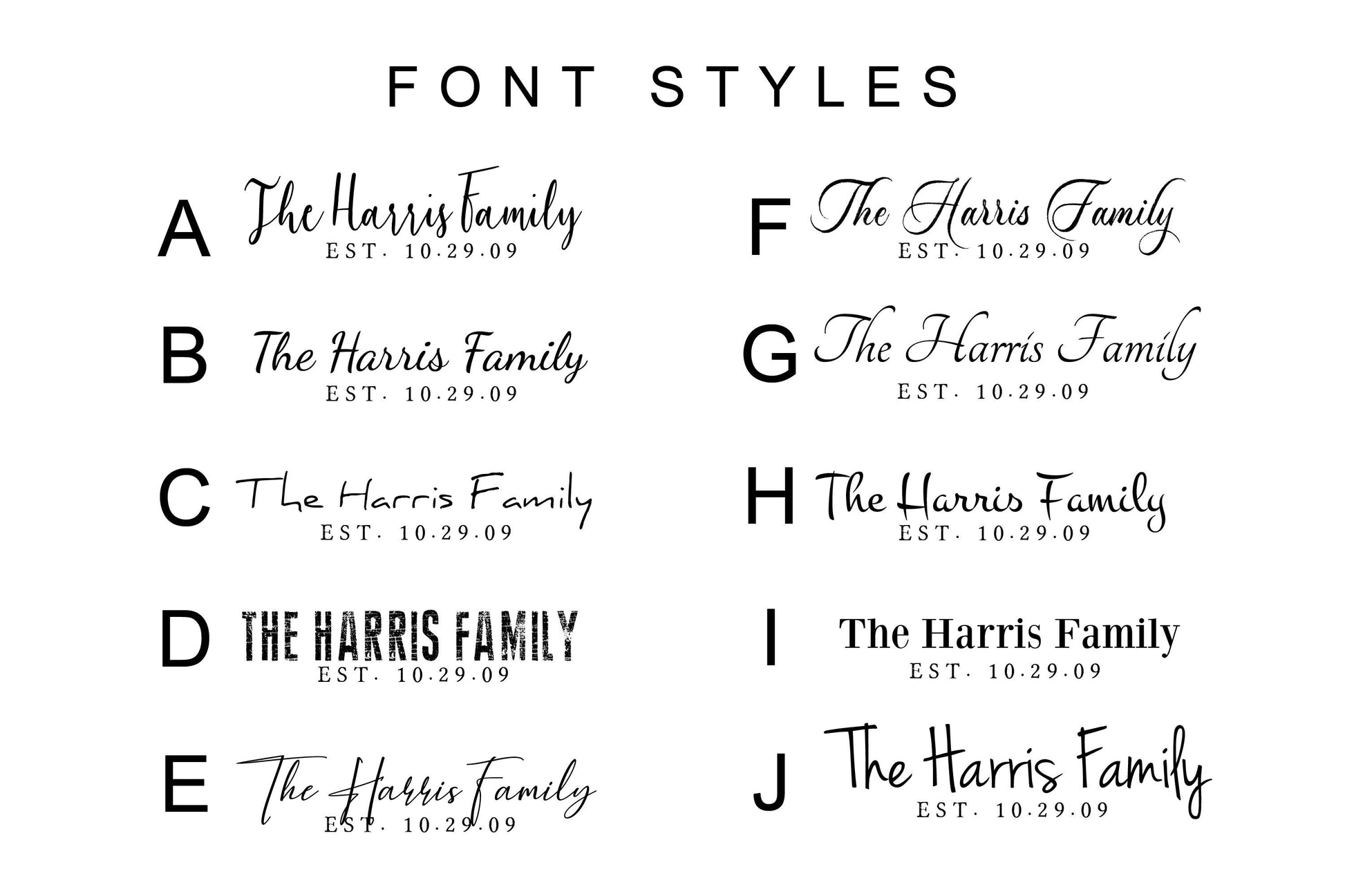 Cotton Name Sign for Family - HoneycombProverbs - Giclée - Name Signs Wall Art