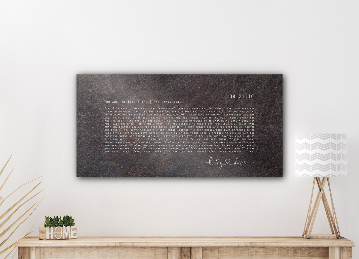 Our Song, Iron Anniversary Sign - HoneycombProverbs - Signs - Iron Anniversary Gifts