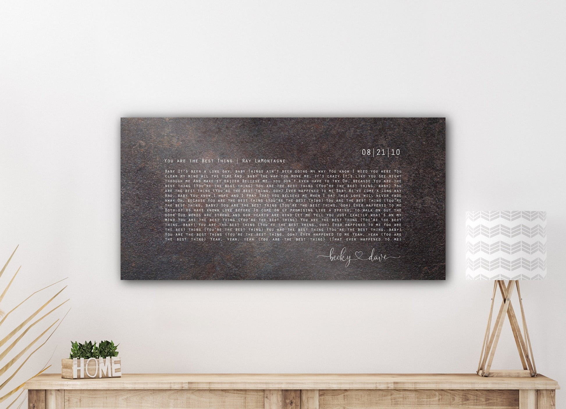 Our Song, Iron Anniversary Sign - HoneycombProverbs - Signs - Iron Anniversary Gifts