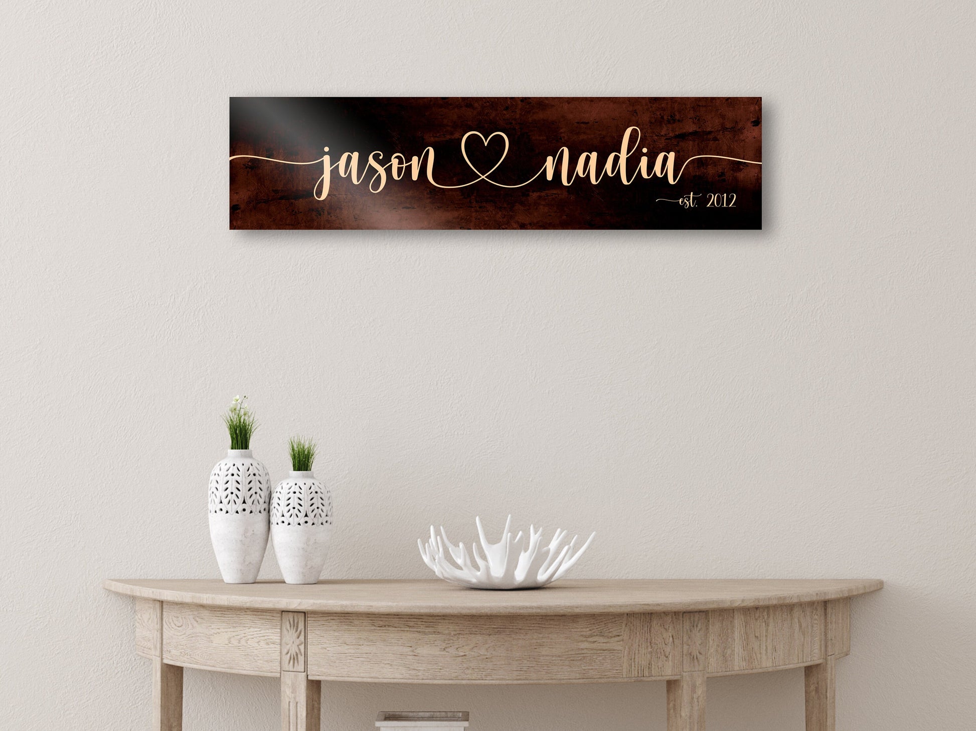 Bronze Anniversary Gift, 19th Anniversary Gift - HoneycombProverbs - Signs - Name Signs Wall Art