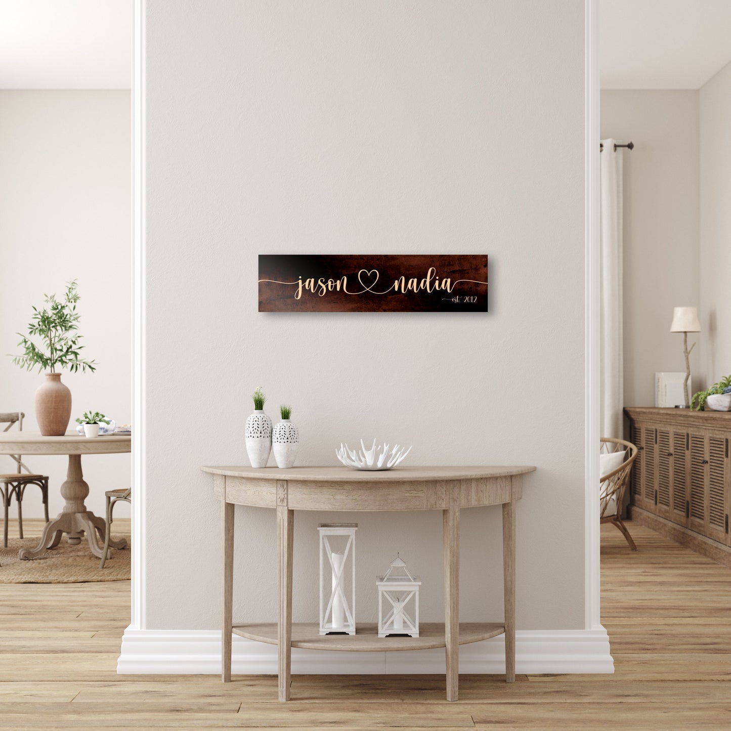 Bronze Anniversary Gift, 19th Anniversary Gift - HoneycombProverbs - Signs - Name Signs Wall Art