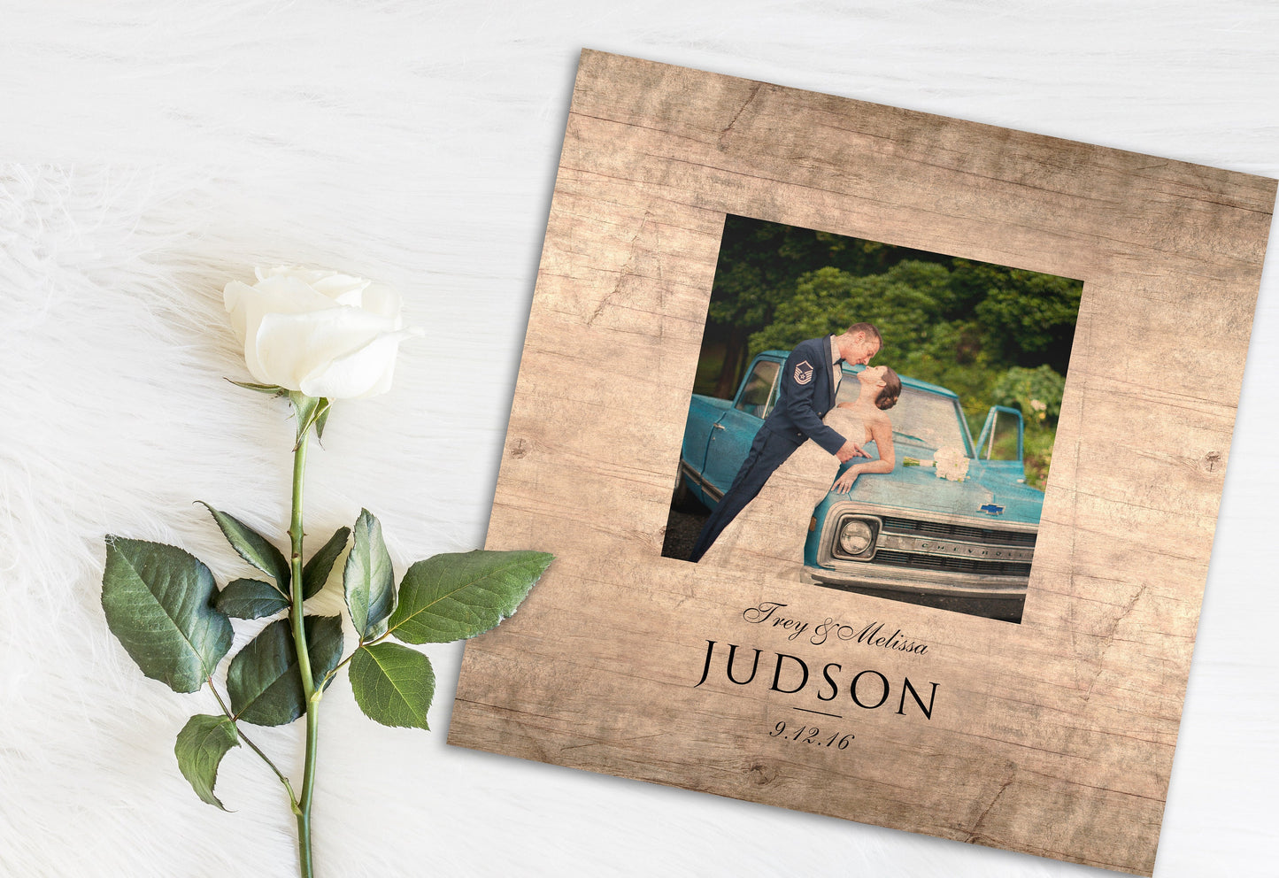 Photo on Wood 5th Anniversary Personalized Keepsake - HoneycombProverbs - Wall Hangings - 5 year anniversary gifts