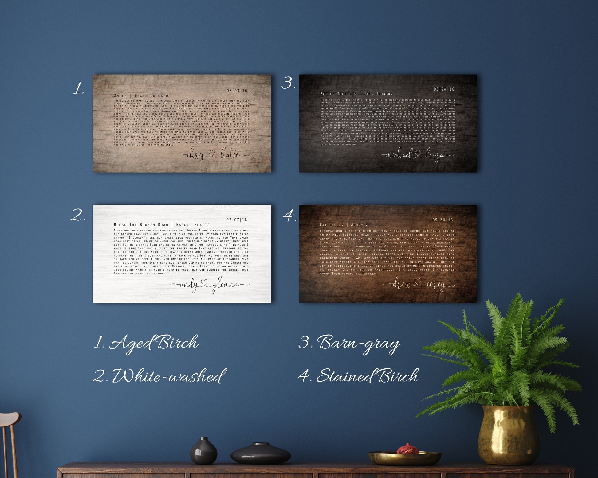 Rustic Orator Wood Song Lyric Sign - HoneycombProverbs - Signs - Rustic Lyrics Wall Decor