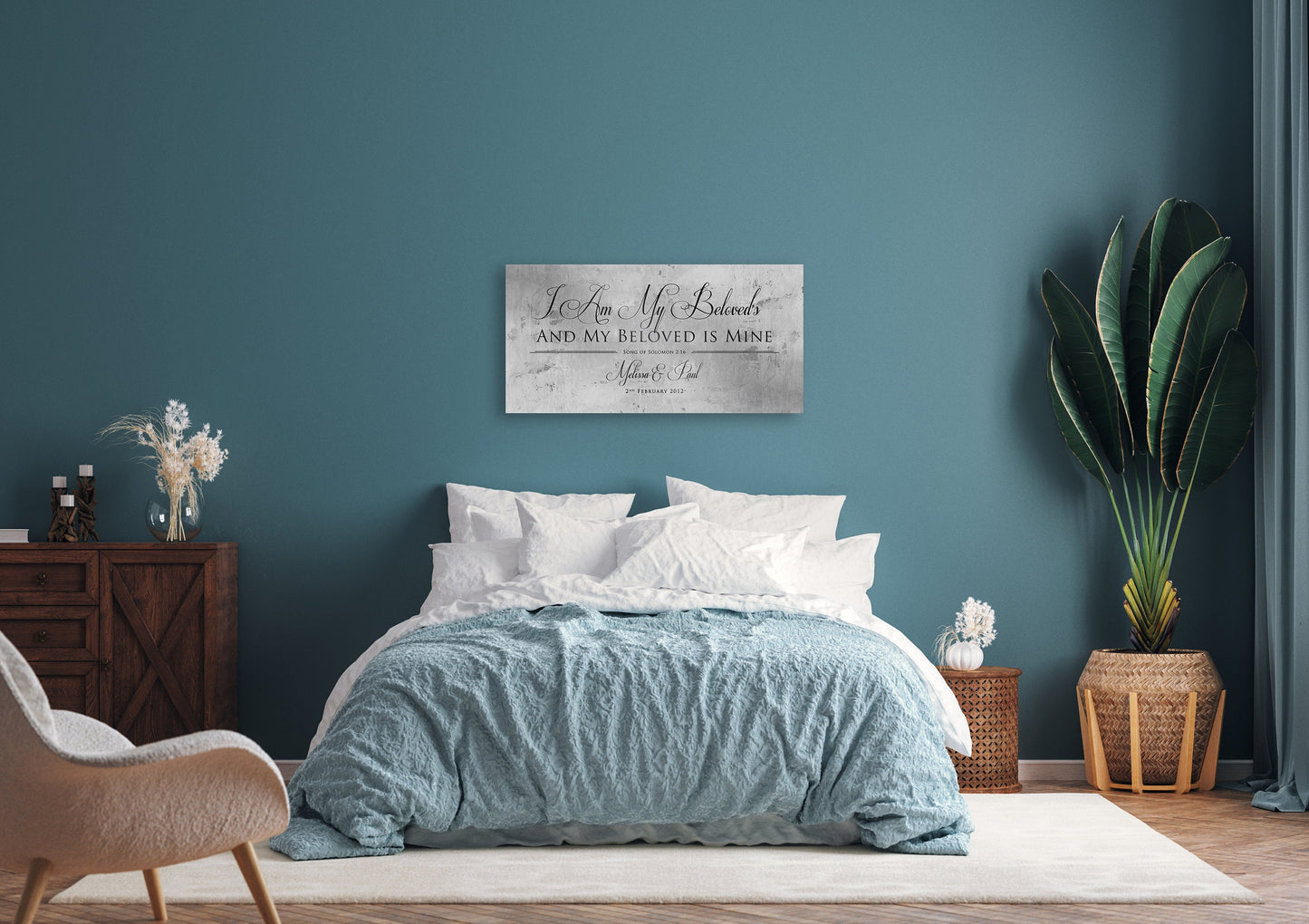 Song of Solomon 6:3, Perfectly Imperfect Tin Anniversary Sign - HoneycombProverbs - Signs - Tin Anniversary Gifts