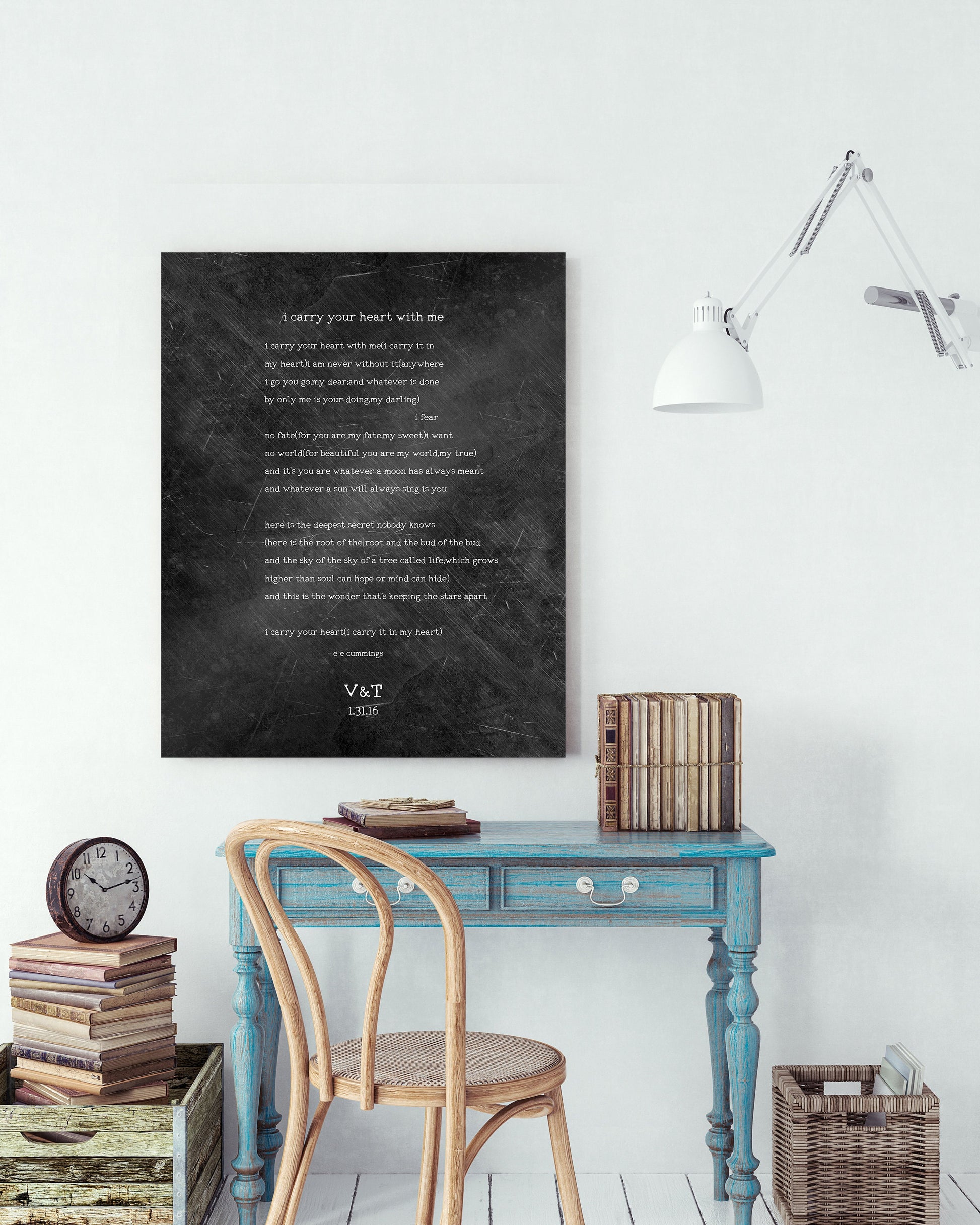 6th Anniversary Keepsake I Carry Your Heart with Me - HoneycombProverbs - Signs - 