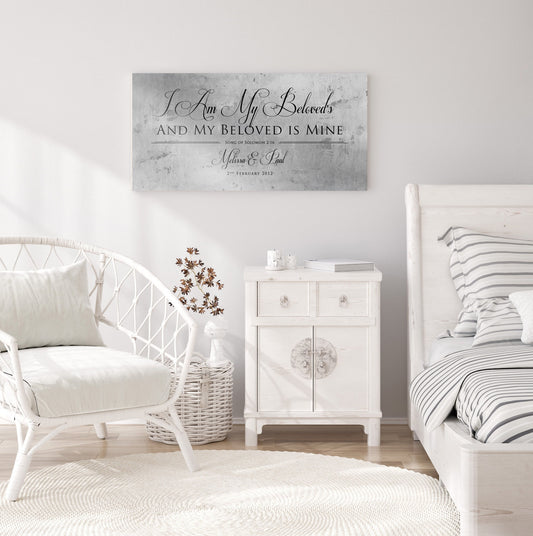 Song of Solomon 6:3, Perfectly Imperfect Tin Anniversary Sign - HoneycombProverbs - Signs - Tin Anniversary Gifts