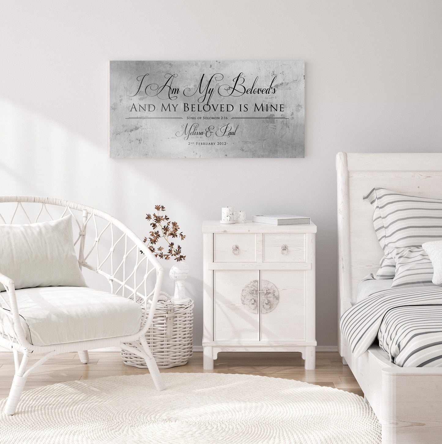 Song of Solomon 6:3, Perfectly Imperfect Tin Anniversary Sign - HoneycombProverbs - Signs - Tin Anniversary Gifts