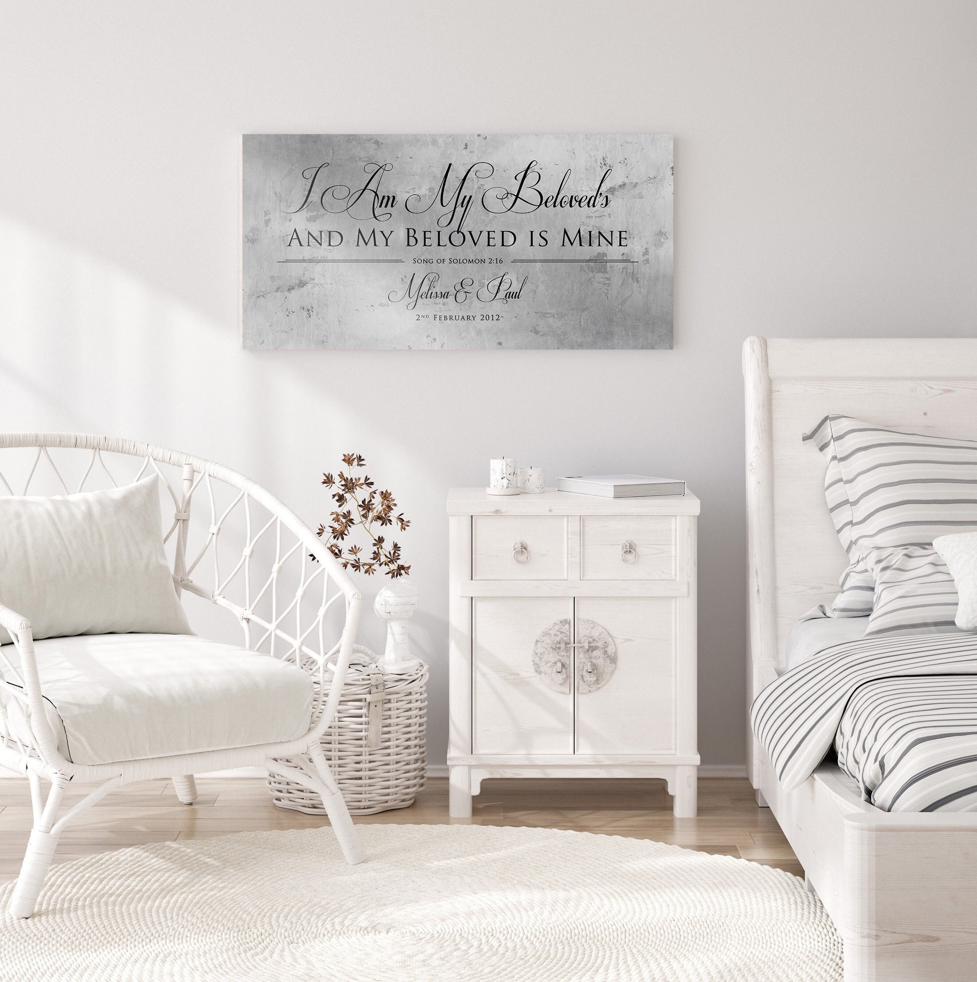 Song of Solomon 6:3, Perfectly Imperfect Tin Anniversary Sign - HoneycombProverbs - Signs - Tin Anniversary Gifts