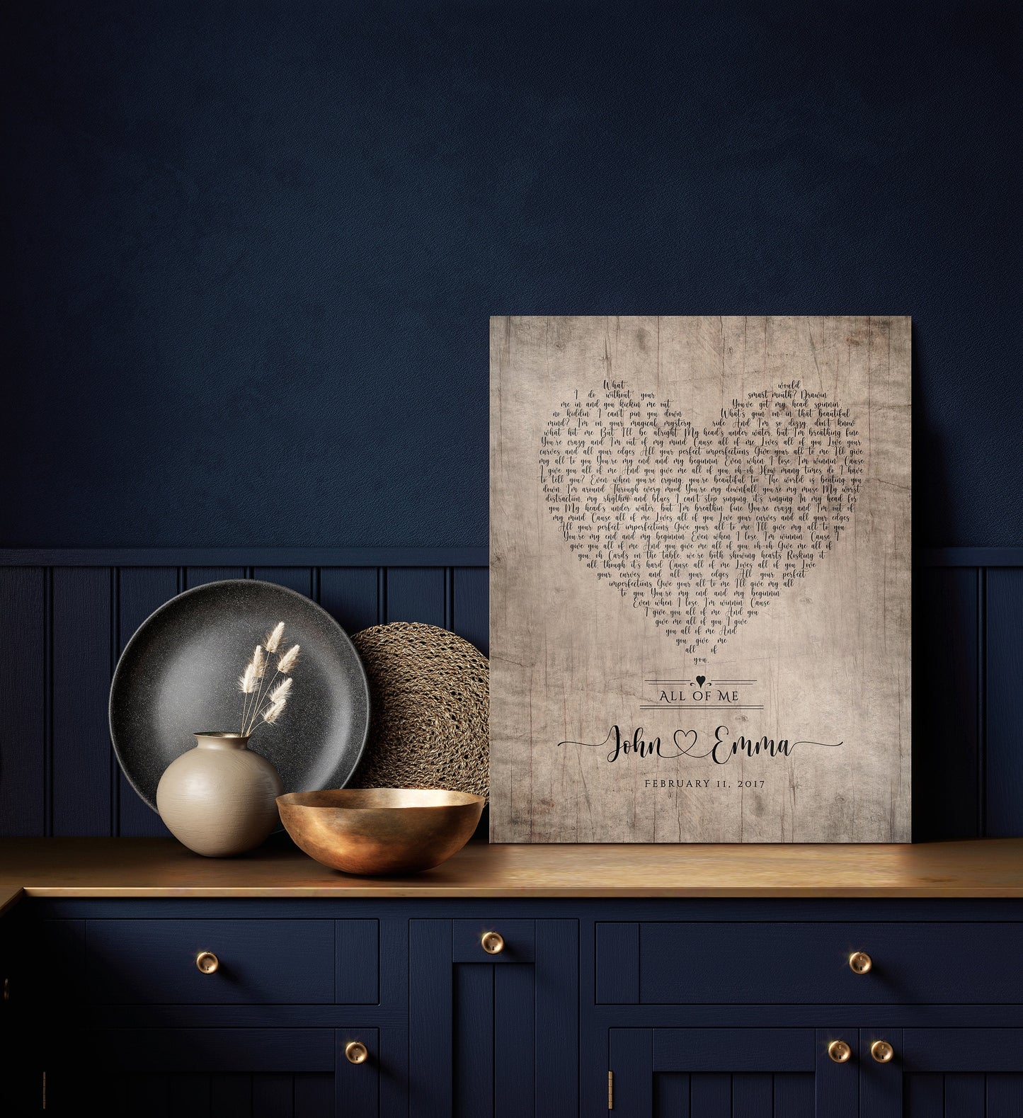 Song of My Heart Song Lyrics on Wood - HoneycombProverbs - Signs - 5 year anniversary gifts