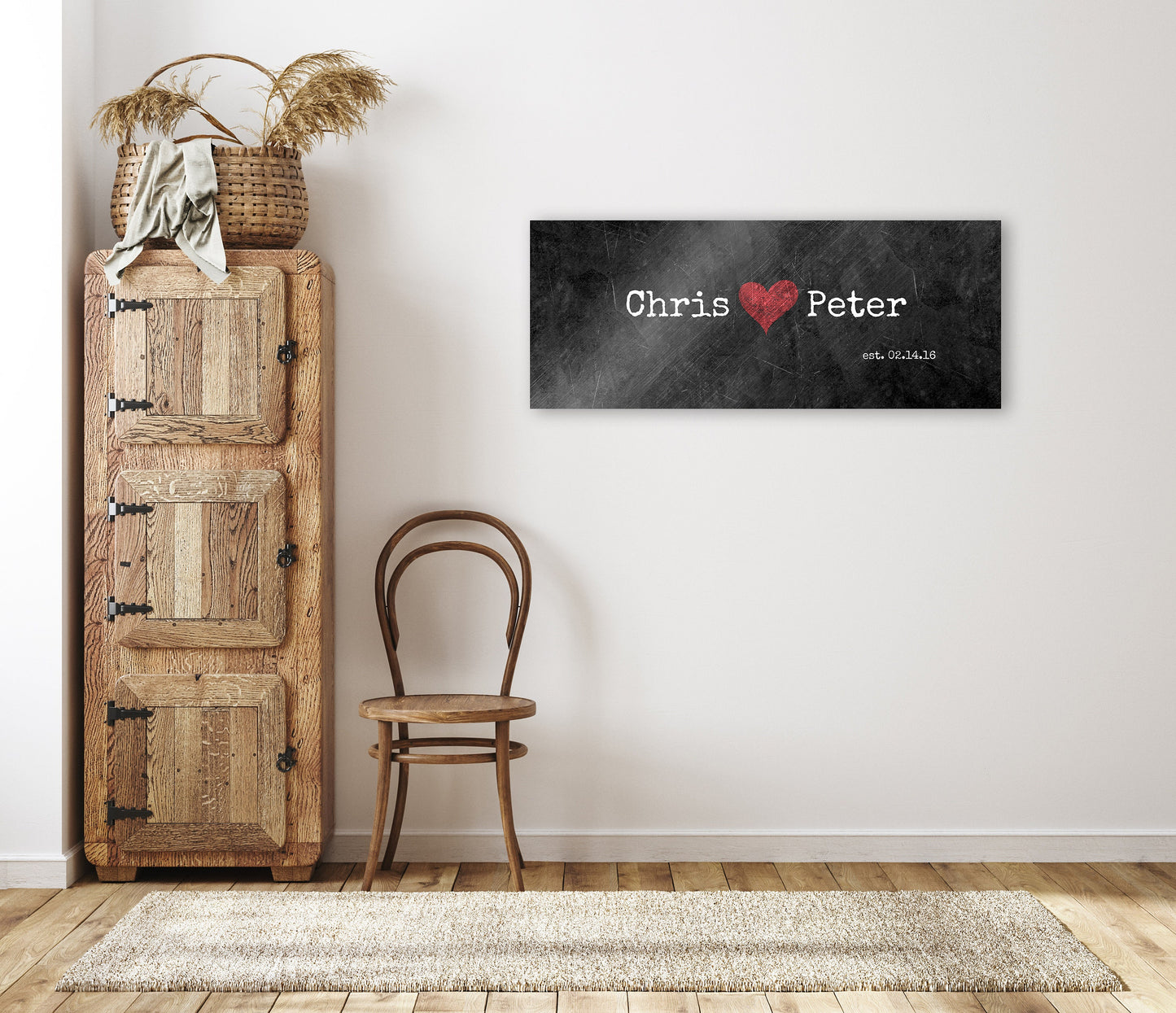 Couples Name Sign, 6 Year Anniversary Gift - HoneycombProverbs - Gifts For The Couple - Name Signs Wall Art