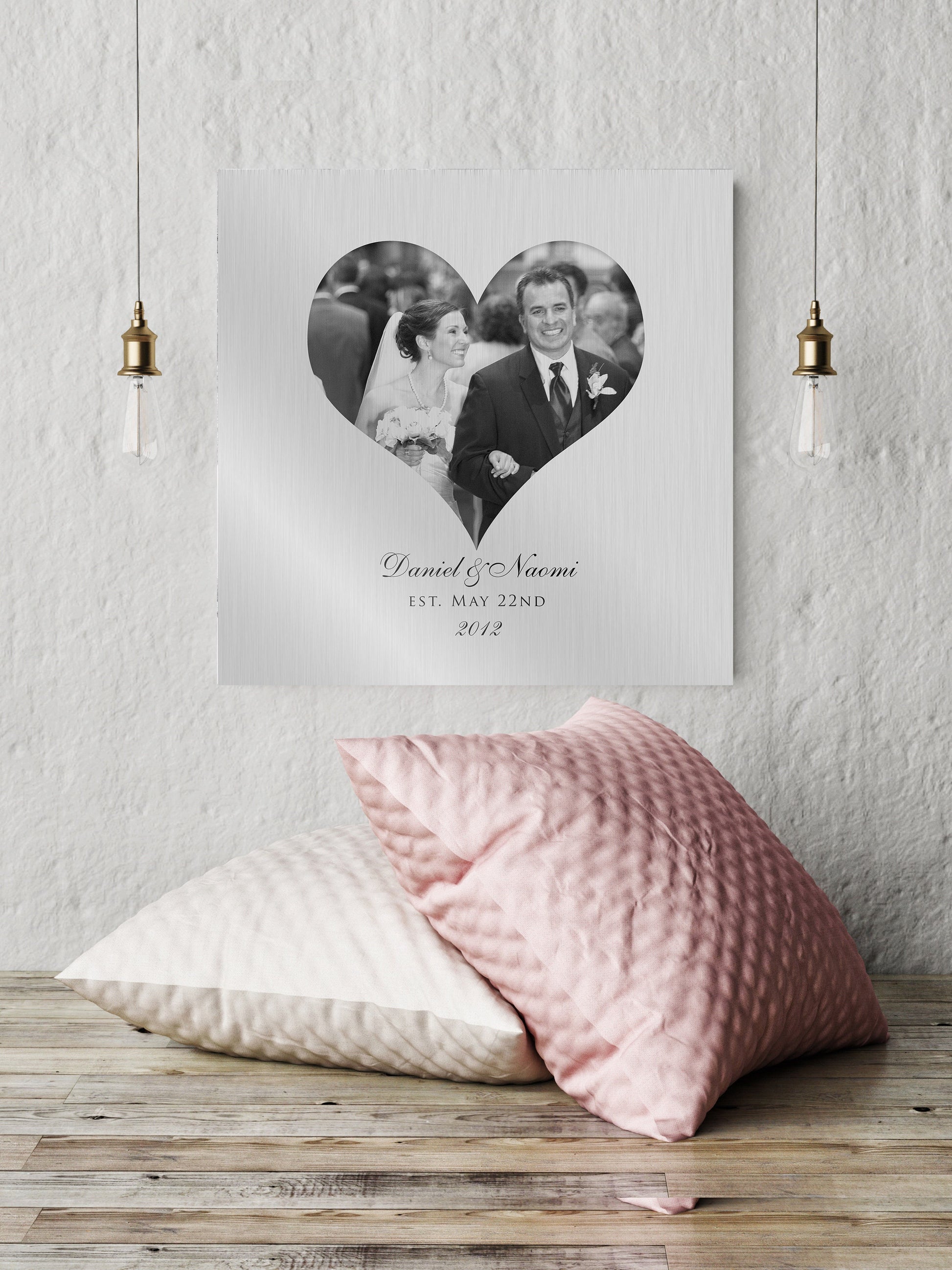 Photo Heart Tin Wall decor - HoneycombProverbs - Signs - Photo Plaques