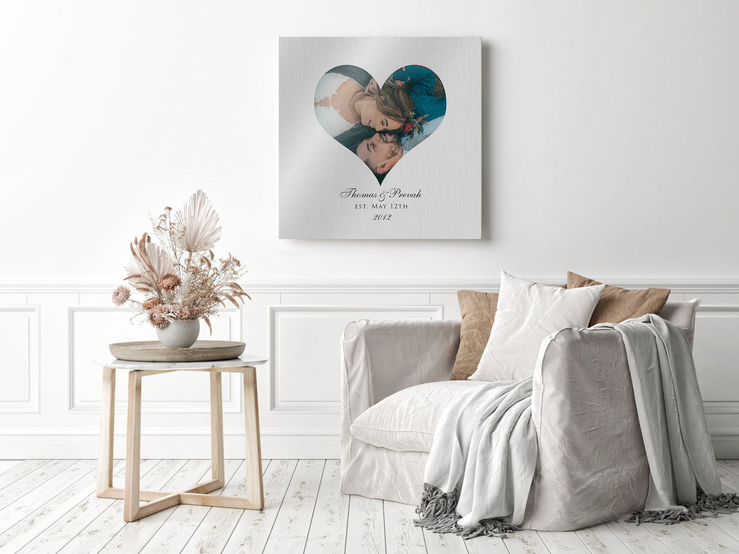 Photo Heart Tin Wall decor - HoneycombProverbs - Signs - Photo Plaques