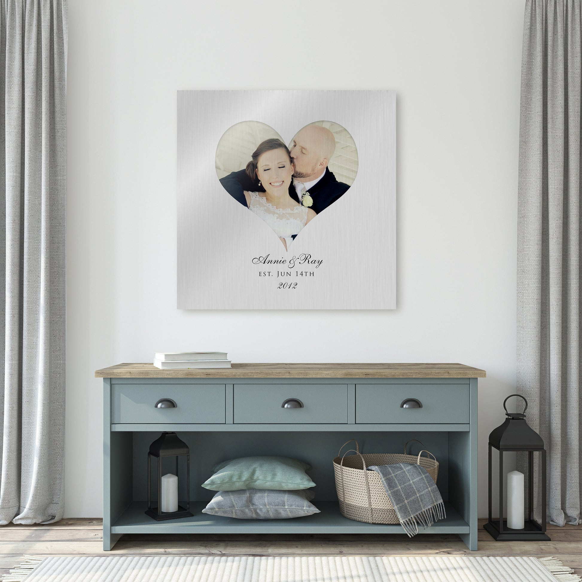 Photo Heart Tin Wall decor - HoneycombProverbs - Signs - Photo Plaques