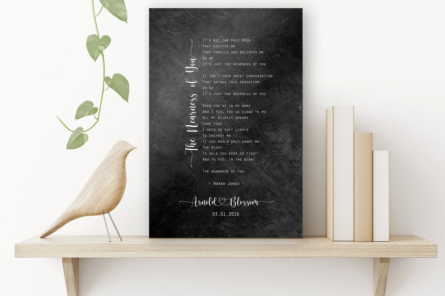 His & Her Custom Distressed Song Art - HoneycombProverbs - Gifts For The Couple - Iron Anniversary Gifts