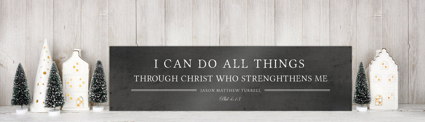 I Can Do All Things, Philippians 4:13 Iron Gift - HoneycombProverbs - Wall Decor - Luxury Corporate Gifts