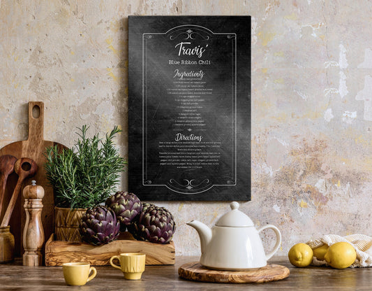 Personalized Handwritten Recipe Plaque - HoneycombProverbs - Signs - 