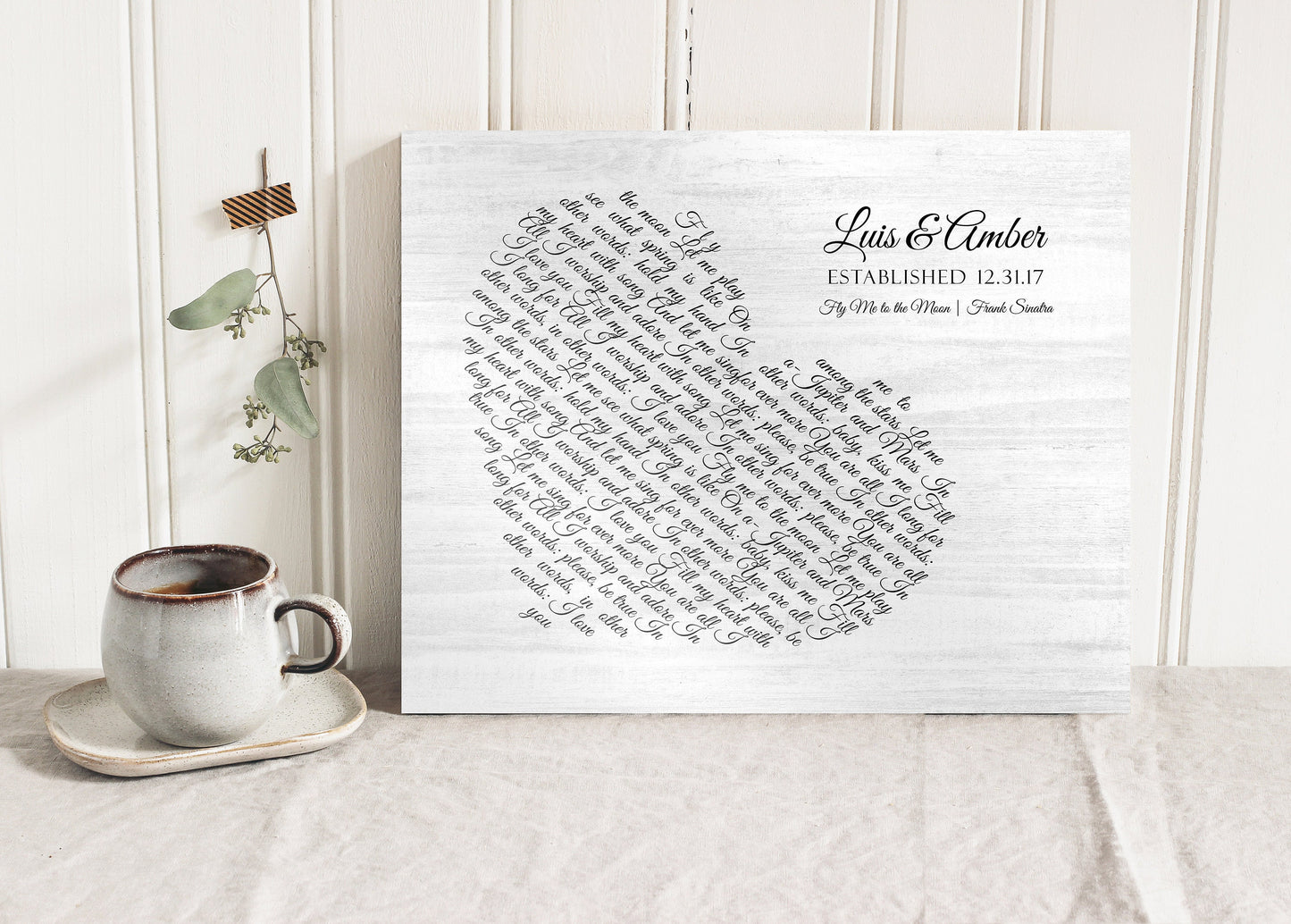 Love Song Country Lyric Sign on Wood - HoneycombProverbs - Signs - Rustic Lyrics Wall Decor