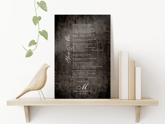 anniversary gift, wooden song lyric sign, personalized monogram lyric decor on Etsy Honeycomb Proverbs Gifts