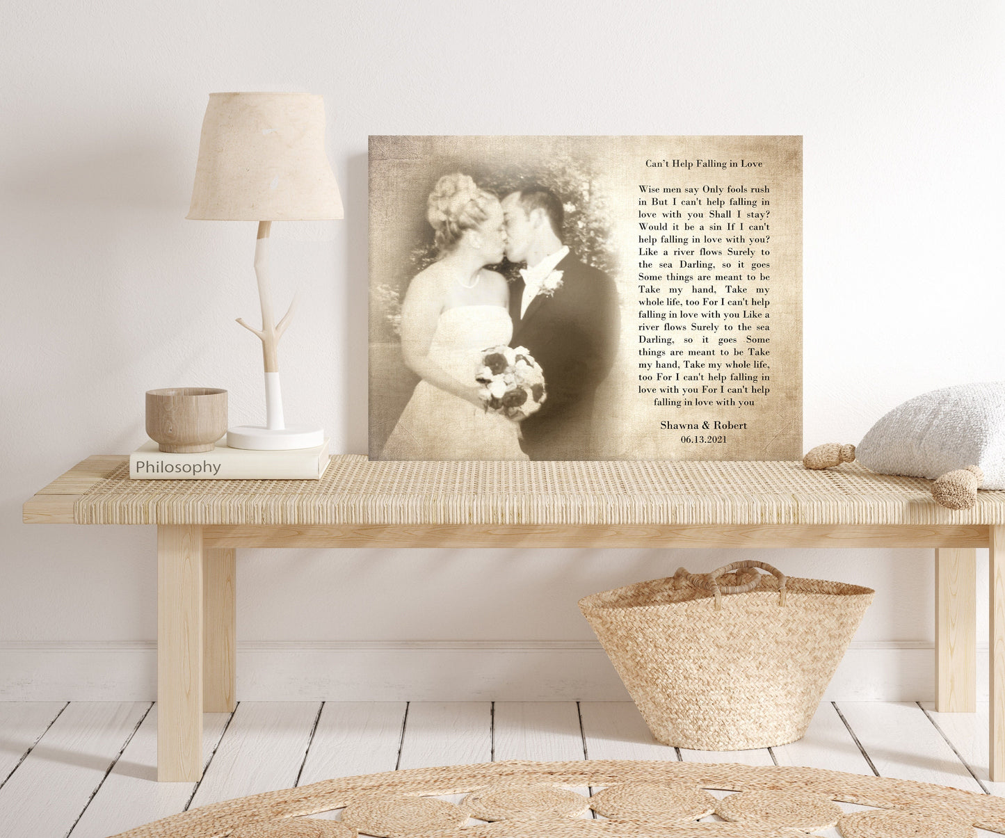 Timeless Melodies: Lyrical Photo Canvas - HoneycombProverbs - Signs - Photo Lyrics Wall Art