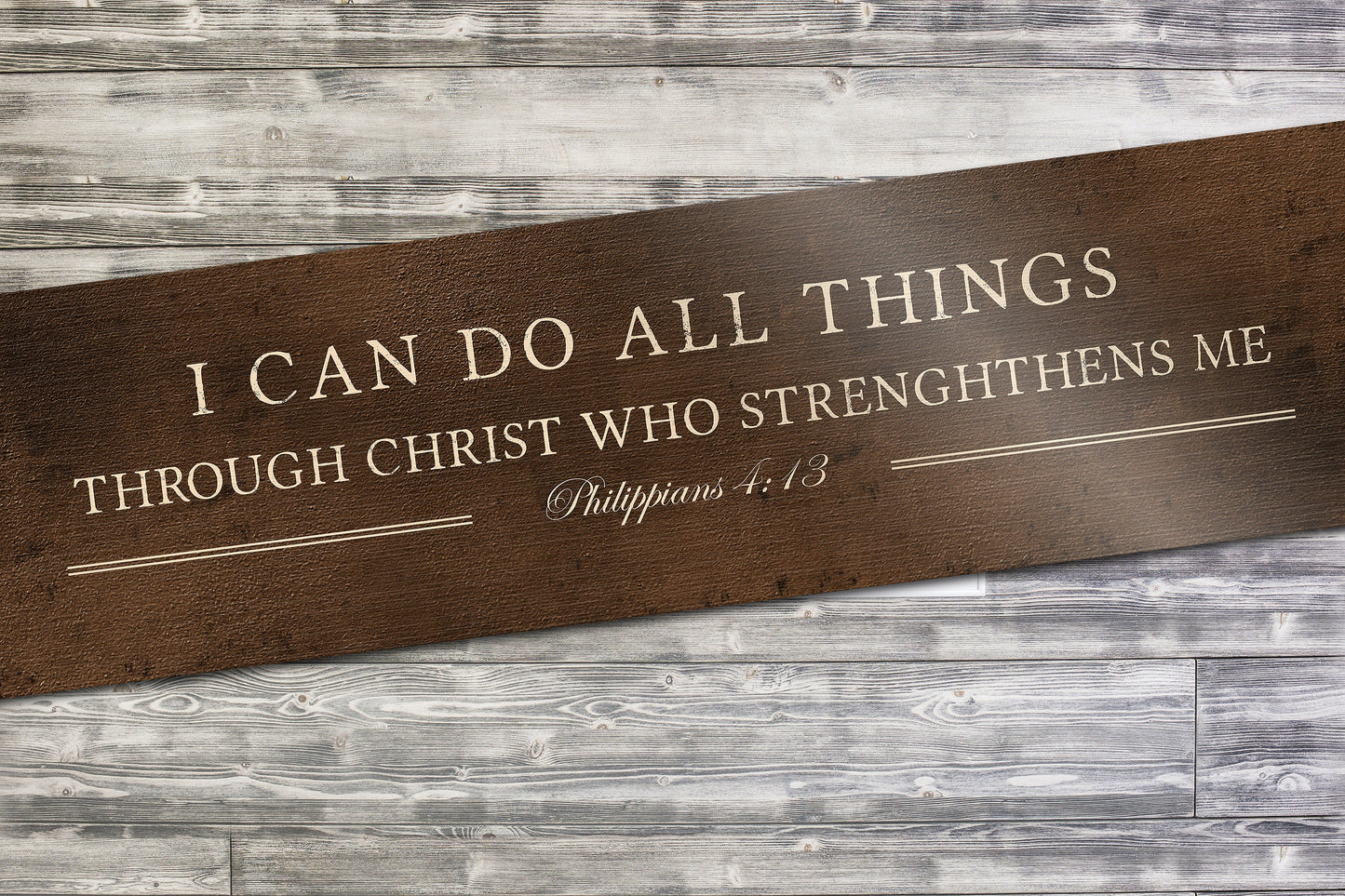 I can do all things, Phil 4:13 Bronze Sign - HoneycombProverbs - Religious Home & Decor - Christian Wall Art
