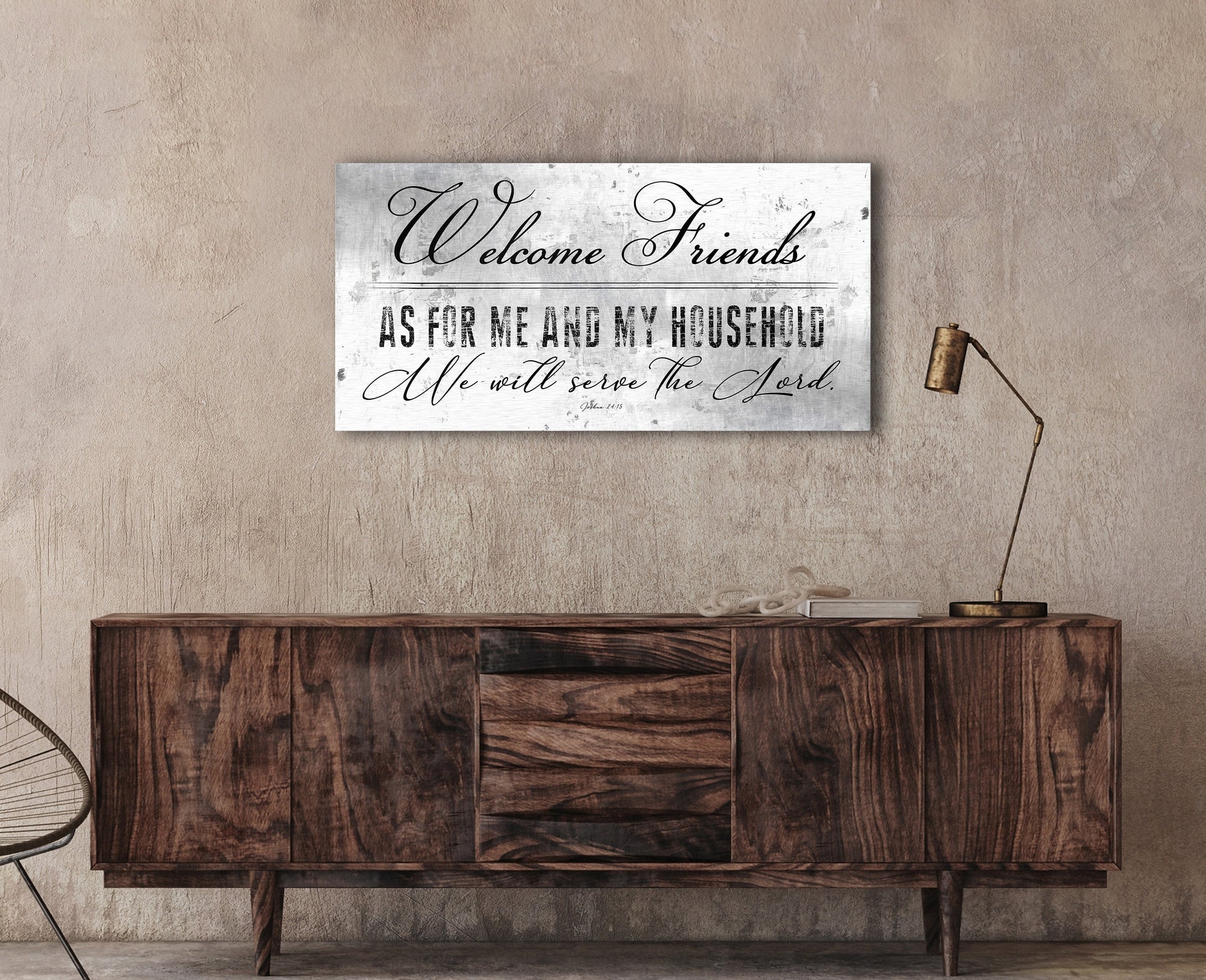Christian Welcome Sign, Family Sign - HoneycombProverbs - Signs - Christian Wall Art
