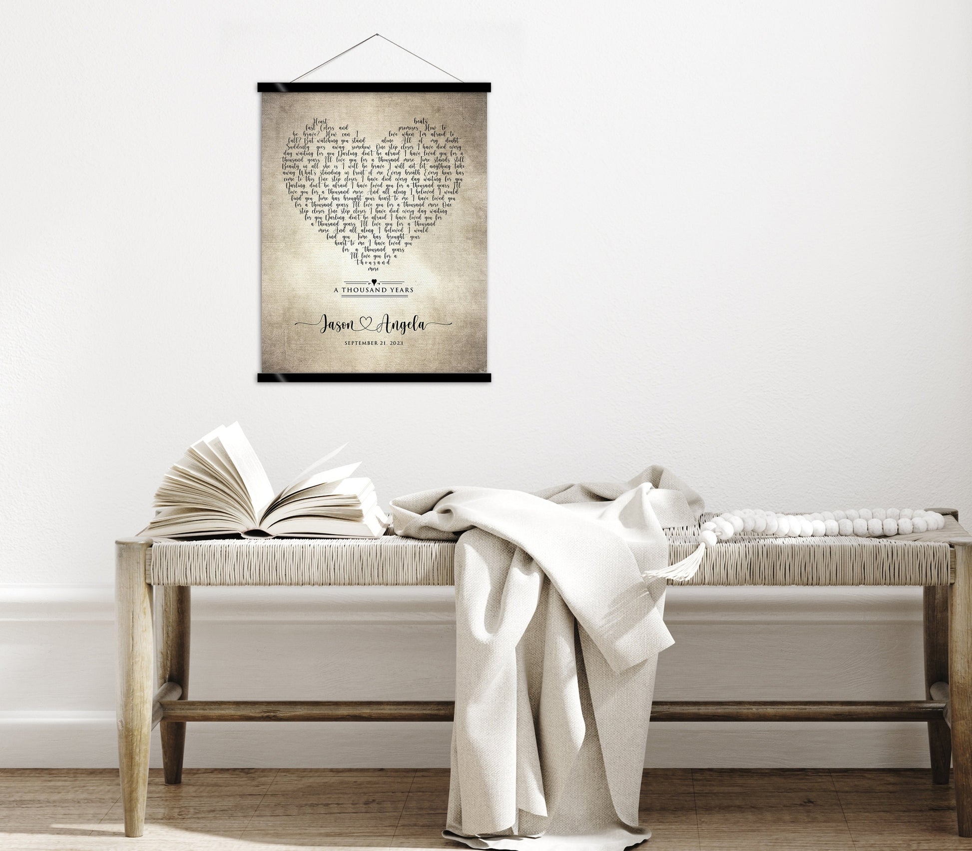 2 Year Cotton Anniversary, Love Song Tapestry - HoneycombProverbs - Tapestries - 2nd Year Cotton Art