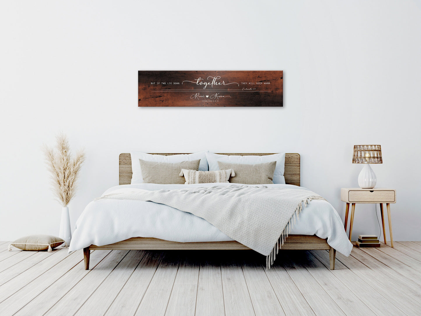 Husband & Wife Bedroom Sign, Words of Wisdom gift for couples - HoneycombProverbs - Signs - Copper Anniversary Gifts