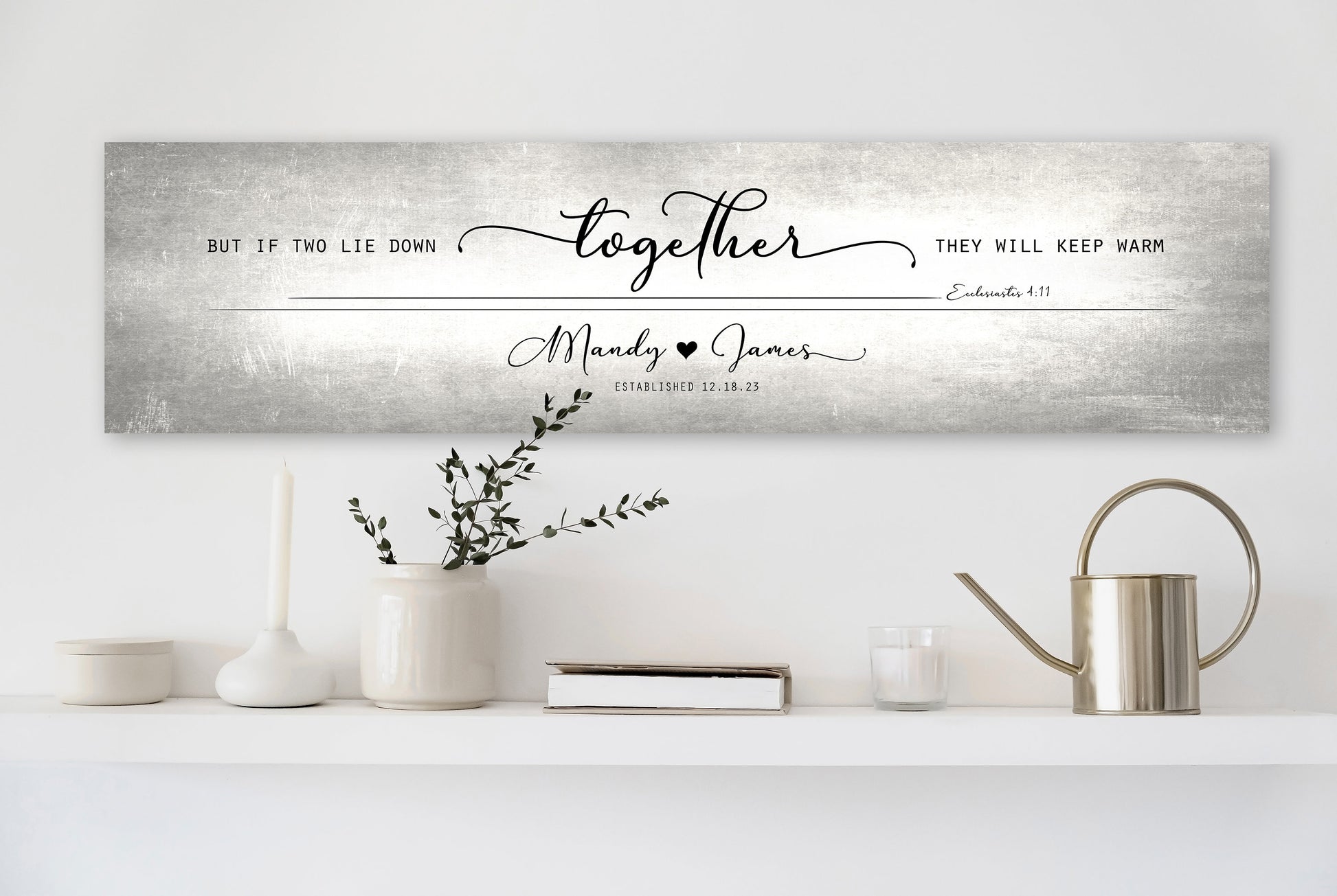 Husband & Wife Bedroom Sign, Words of Wisdom gift for couples - HoneycombProverbs - Signs - Copper Anniversary Gifts