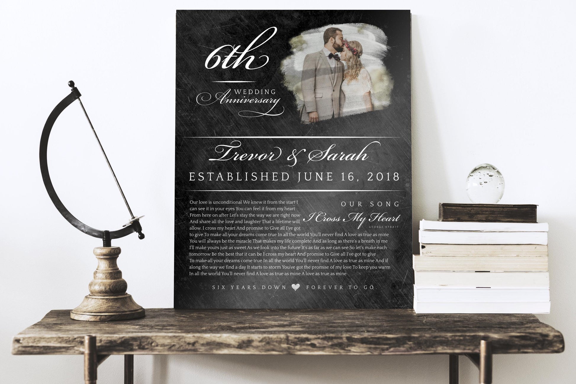 "Our Song, Our Story" Couples Milestone Plaque - HoneycombProverbs - Signs - Bronze Anniversary Gifts