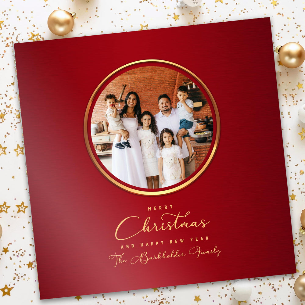 
                  
                    Merry Christmas Photo Gift, Long Distance Christmas gift from family, Personalized Metallic Christmas Decor, Merry Christmas Photo Plaque
                  
                