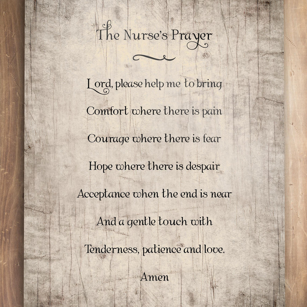 
                  
                    Retirement gift for Nurse, The Nurses Prayer Wood Sign, Prayer for Nurses, Caregiver Gift, National Nurse Day, Gift for Hospice Worker
                  
                