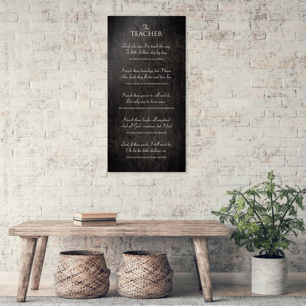 
                  
                    The Teacher Poem, on wood, Prayer for Teacher, Christian Gift for Teacher, Plaque with poem for teacher, Teacher Day, Teacher thank you gift
                  
                